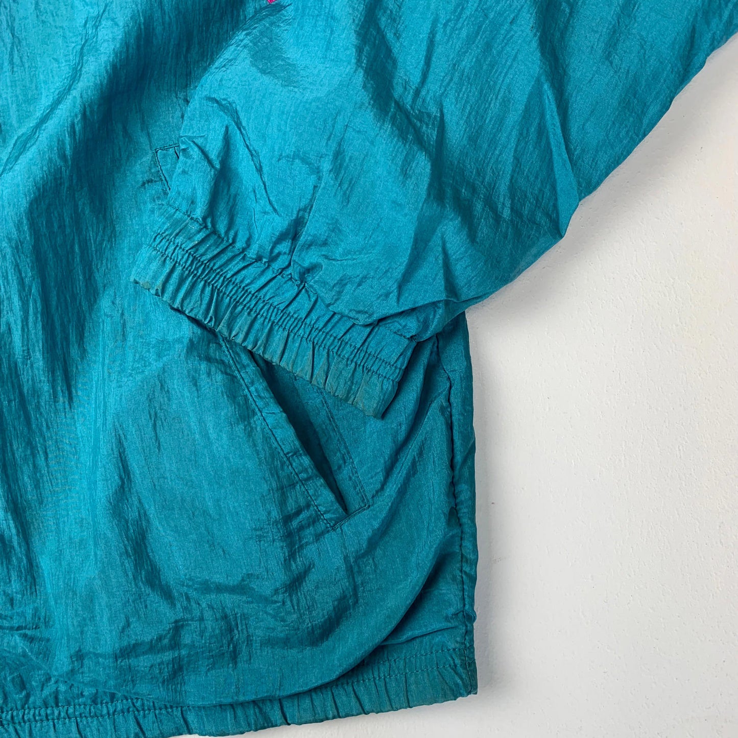Men’s Vintage DIADORA Shell Jacket / Retro 90’s Track Top / Multicoloured/ Large