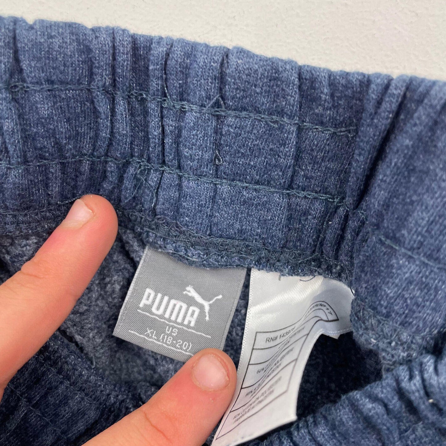 Boys PUMA Blue Joggers , Jogging Bottoms ,Size Youth XL