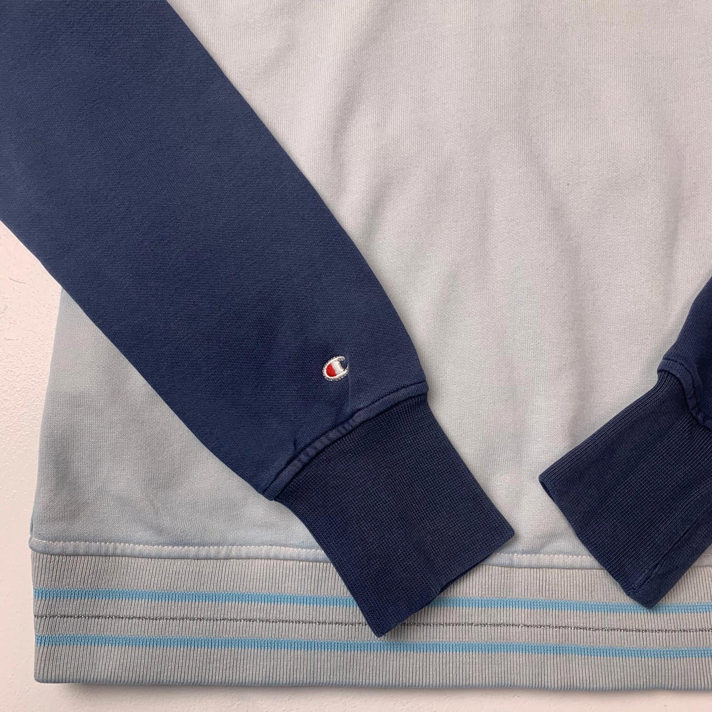 Girls CHAMPION Full Zip Hoodie / Blue / 13-14yrs