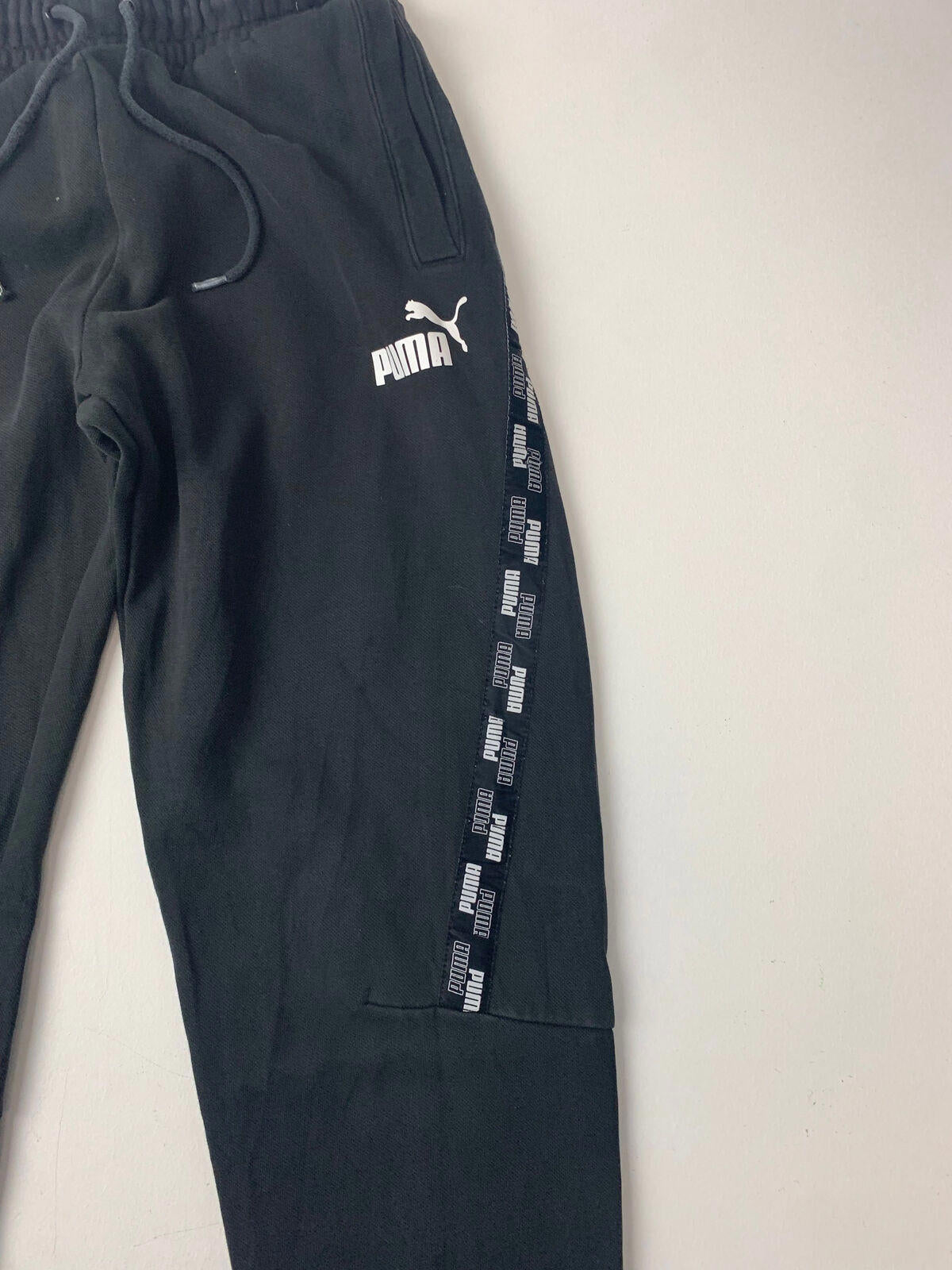 Mens PUMA Thick Jogging Bottoms / Black / Small / Joggers / Sweatpants