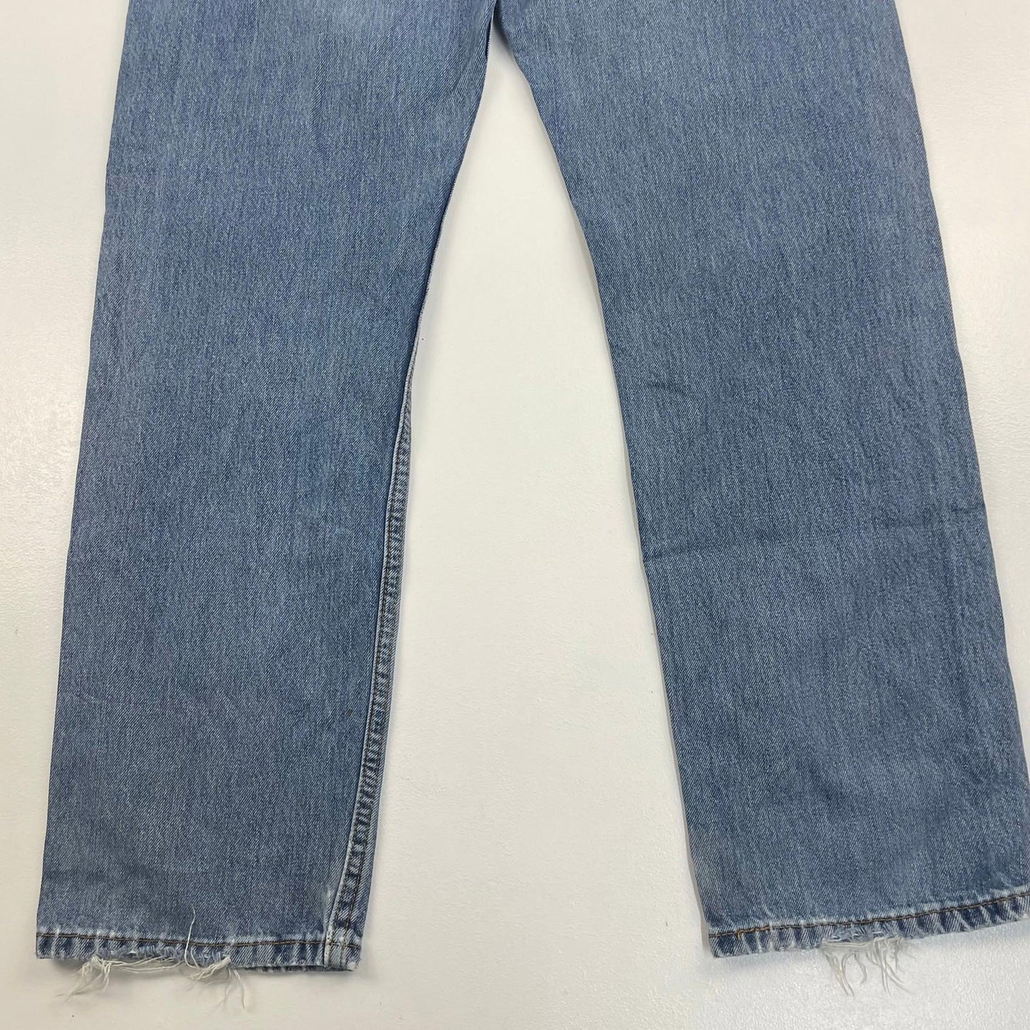 LEVI'S Jeans Straight Leg Vintage Distressed Blue Denim Mens W34 L34