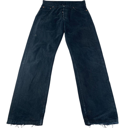 LEVI'S Straight Leg Jeans Vintage Distressed Denim Blue Mens W33 L32