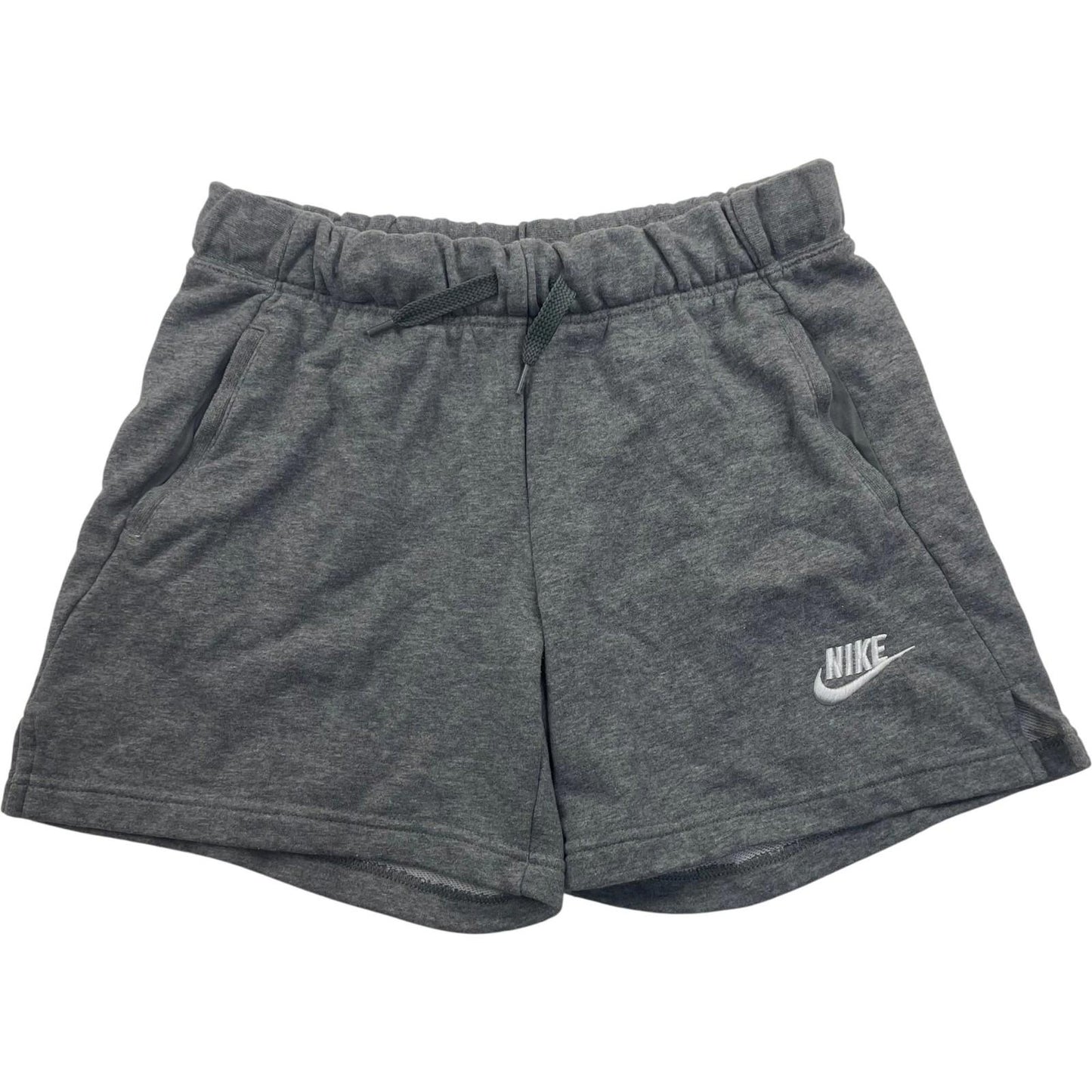 Nike Girls' Athletic Shorts Elastic Waist Grey XL 156-166cm
