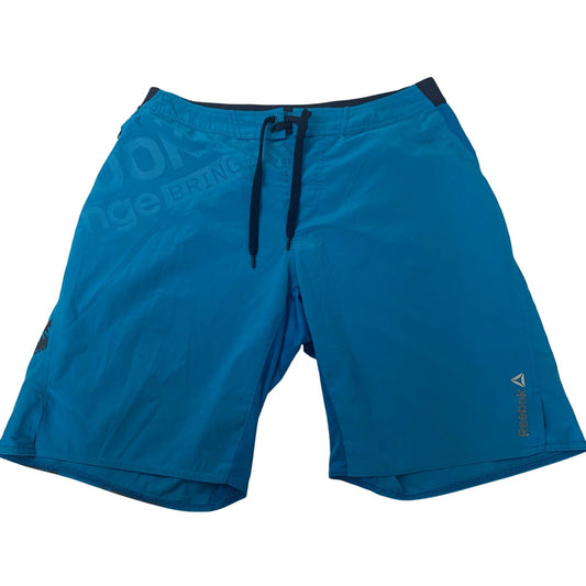 REEBOK Swim Shorts PlayDry Blue Mens Medium