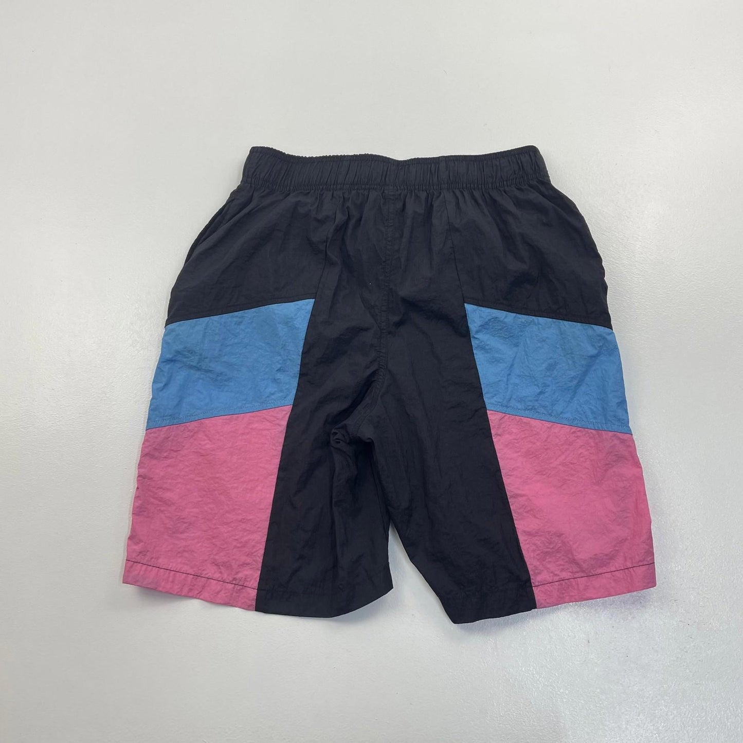 Ellesse Colour Block Swim Shorts Retro Multicoloured Logo Mens UK S