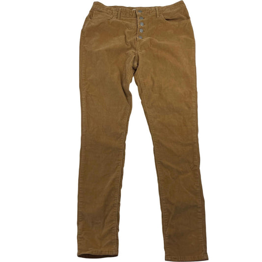 Levi's 721 High Rise Skinny Corduroy Trousers Button Fly Brown Women UK 12