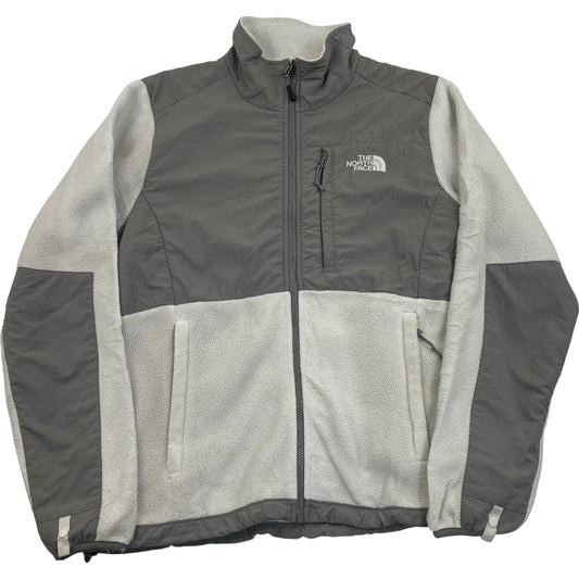 THE NORTH FACE Fleece Jacket Warm Outdoor Grey White Womens M