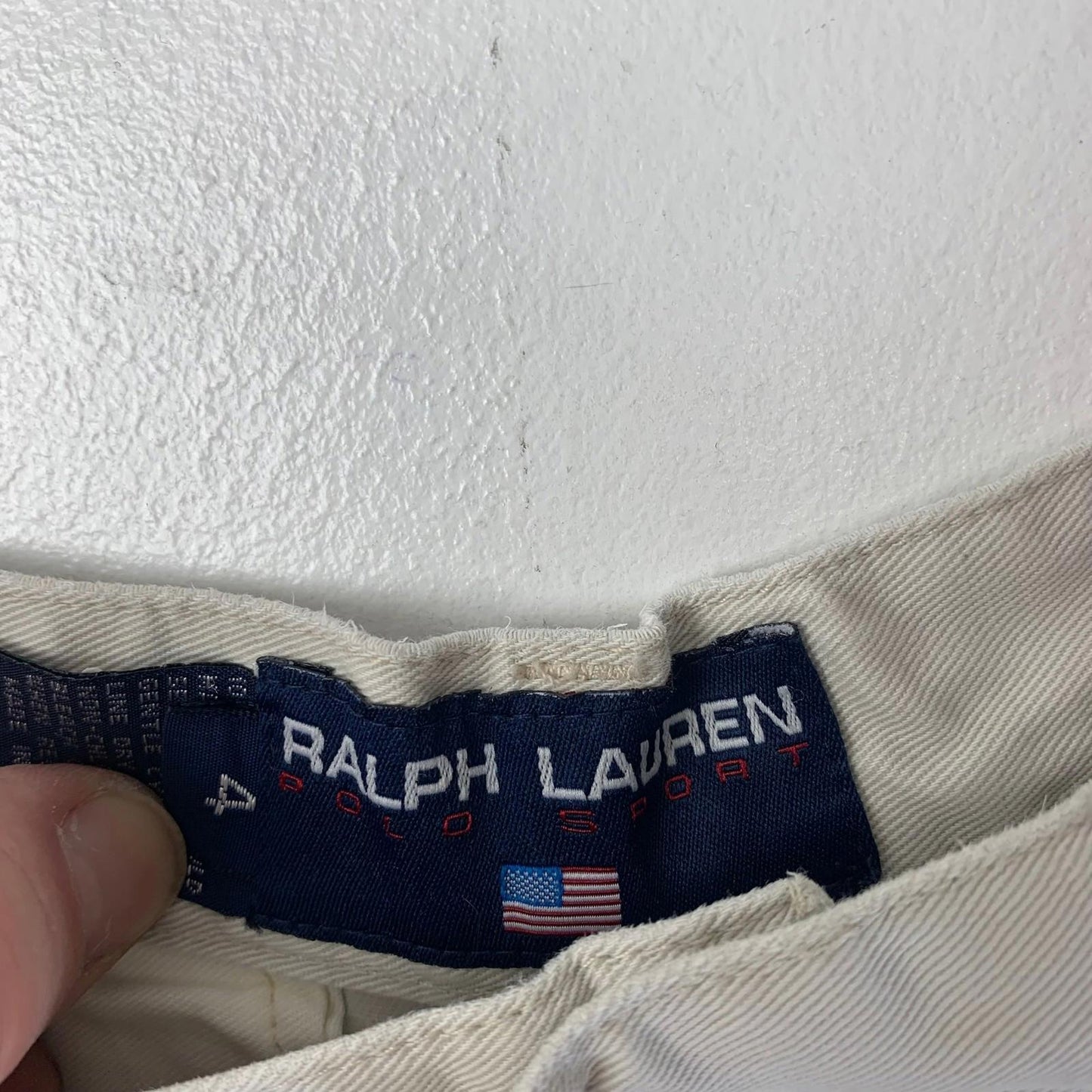 Ralph Lauren Polo Sport Bermuda Chino Shorts Beige Pleated Cotton Women Size 4
