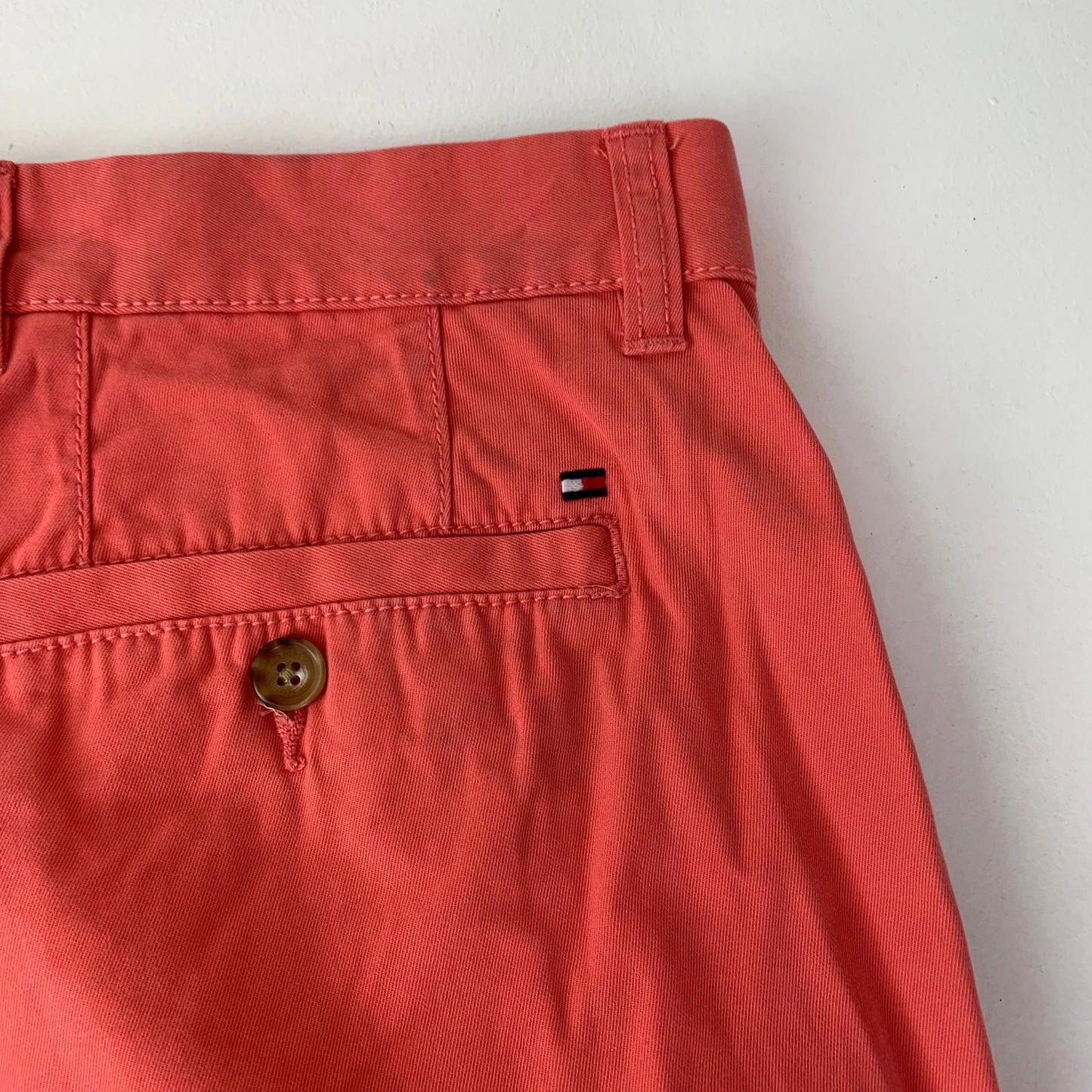 Tommy Hilfiger Slim Fit Trousers Casual Lightweight Pink Mens 34 X 30