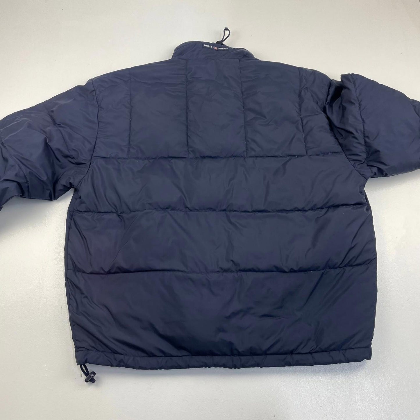POLO SPORT Ralph Lauren Puffer Jacket Vintage Style Blue Mens Large