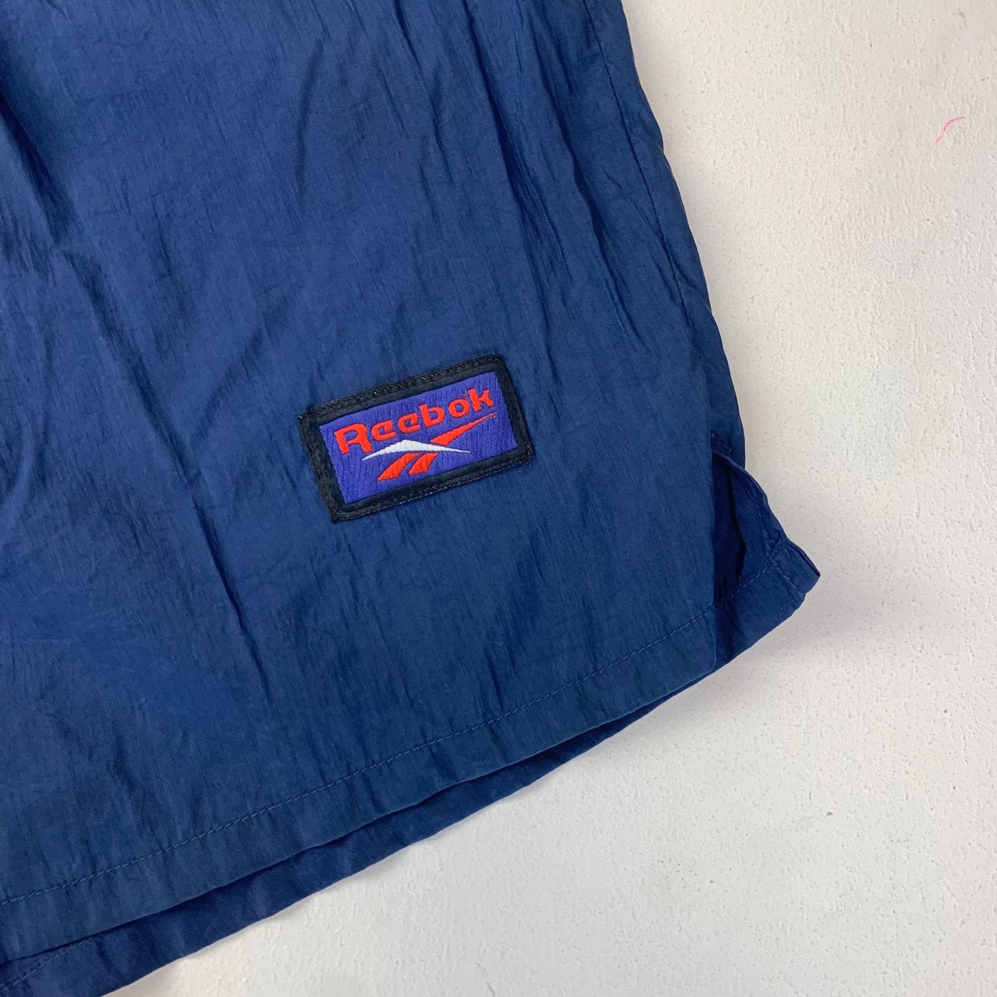 Reebok Athletic Shorts Elastic Waist Blue Sports Mens L