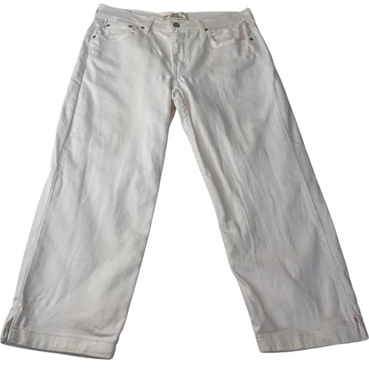 Levi Strauss Signature Ankle Jeans Stretch White Womens Size 10