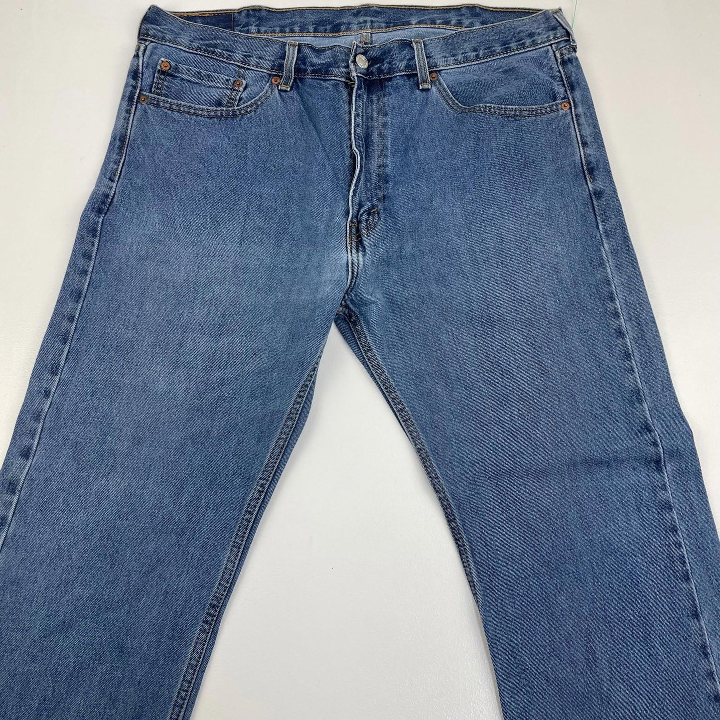 Levi's 505 Straight Leg Classic Blue Denim Jeans Mens W38 L29