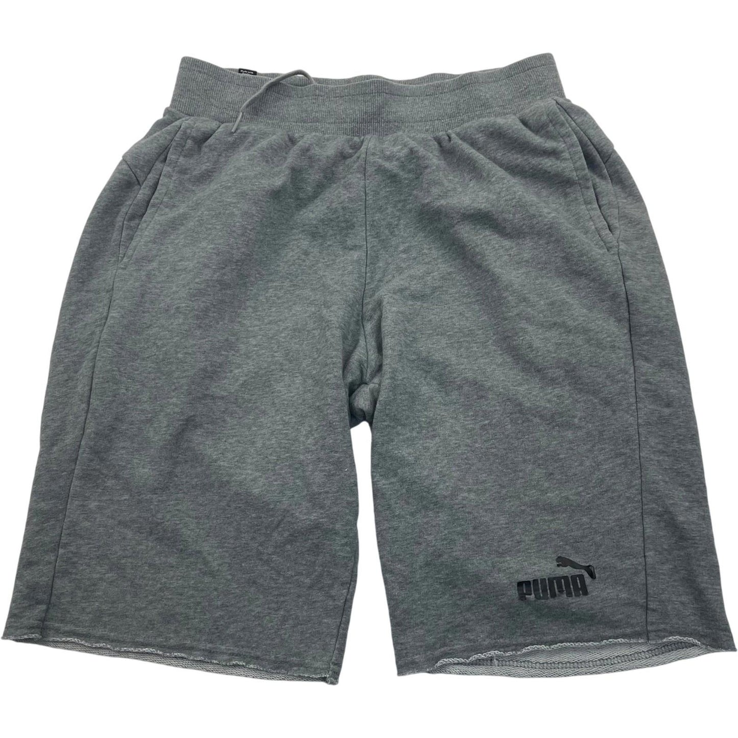Puma Men's Sweat Shorts Athletic Casual Grey Drawstring Medium