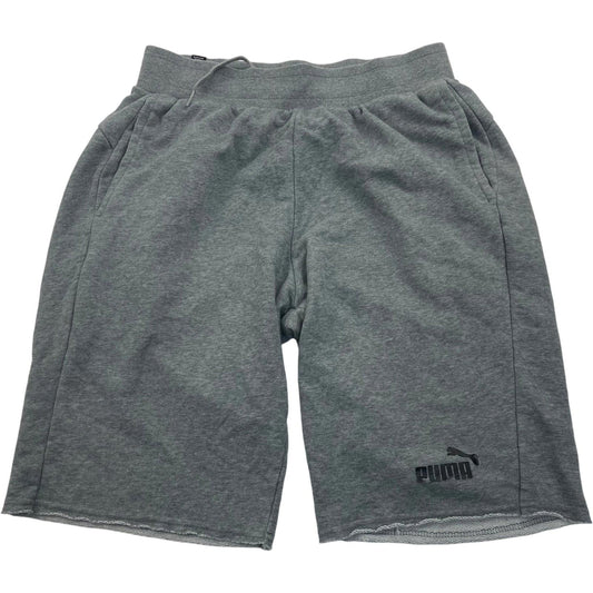 Puma Men's Sweat Shorts Athletic Casual Grey Drawstring Medium