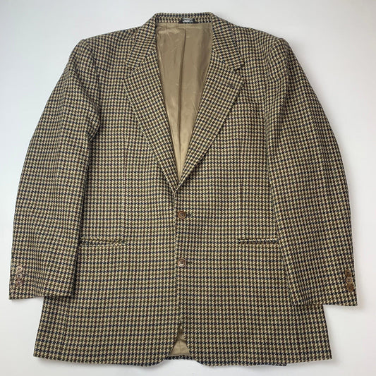 Gentleman’s Chequered Wool Jacket / Brown / 46R / Made in Italy