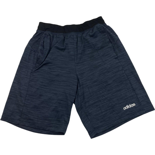 ADIDAS Climalite Activewear Shorts Elastic Waist Blue Mens UK S