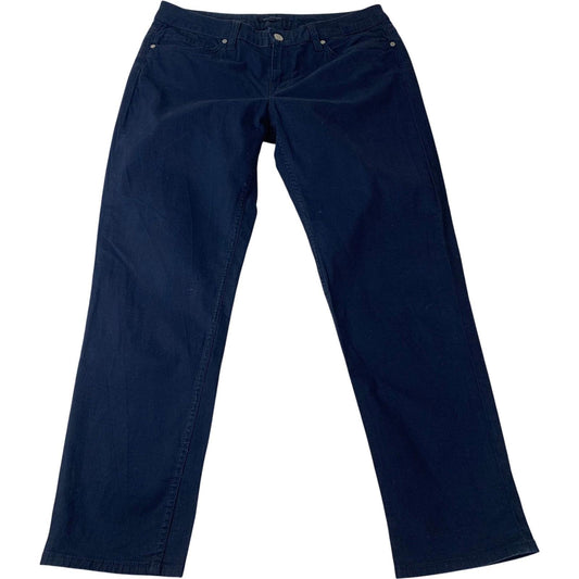 Tommy Hilfiger Straight Leg Trousers Classic Blue Denim Women UK 10