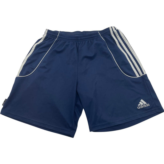 ADIDAS CLIMALITE Sports Shorts Blue 3-Stripes Logo Mens UK 38