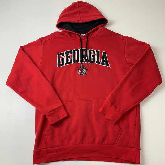 Women’s CHAMPION GEORGIA Hoodie / Red / Medium / USA Hoodie