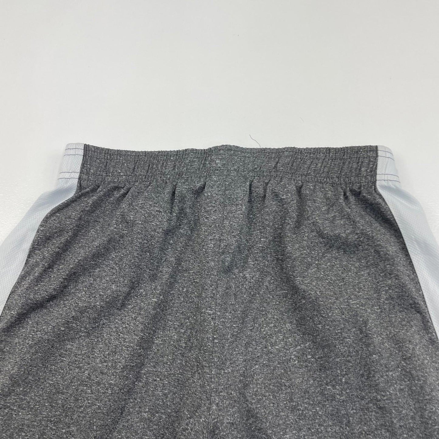 FILA Athletic Shorts Logo Print Grey Elastic Waist Boys L 14/16