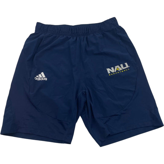 ADIDAS AEROREADY Basketball Shorts NAU Logo Blue Mens Medium