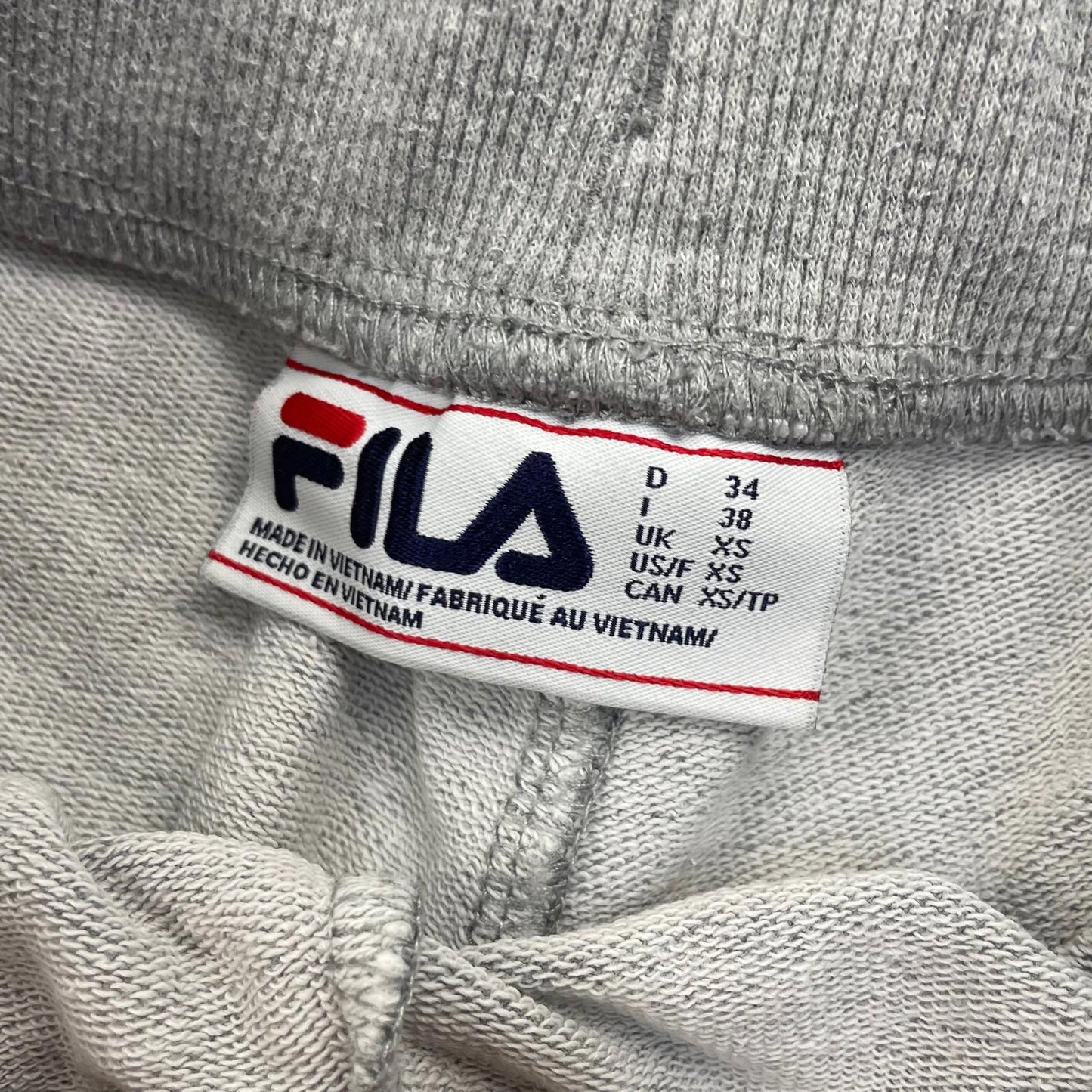 FILA Jogger Sweatpants Elastic Waist Grey Womens UK XS